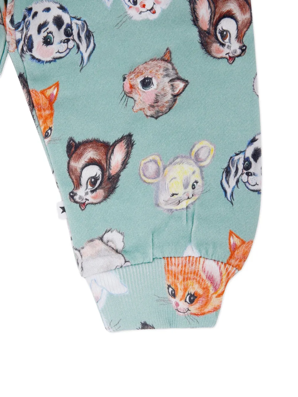 Molo Simeon trainingsbroek met dierenprint Groen