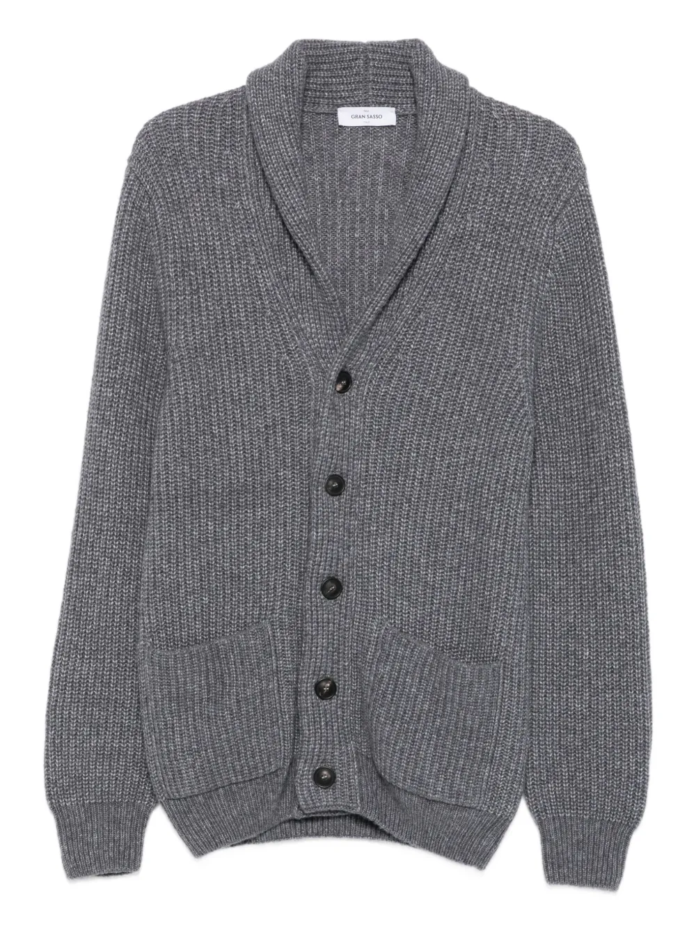 Gran Sasso ショールカラー カーディガン - グレー Gran Sasso ショールカラー カーディガン - グレー