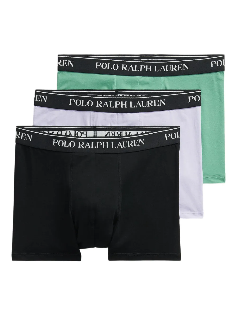 Polo Ralph Lauren Logo-waistband Boxers (pack Of Three) In Black