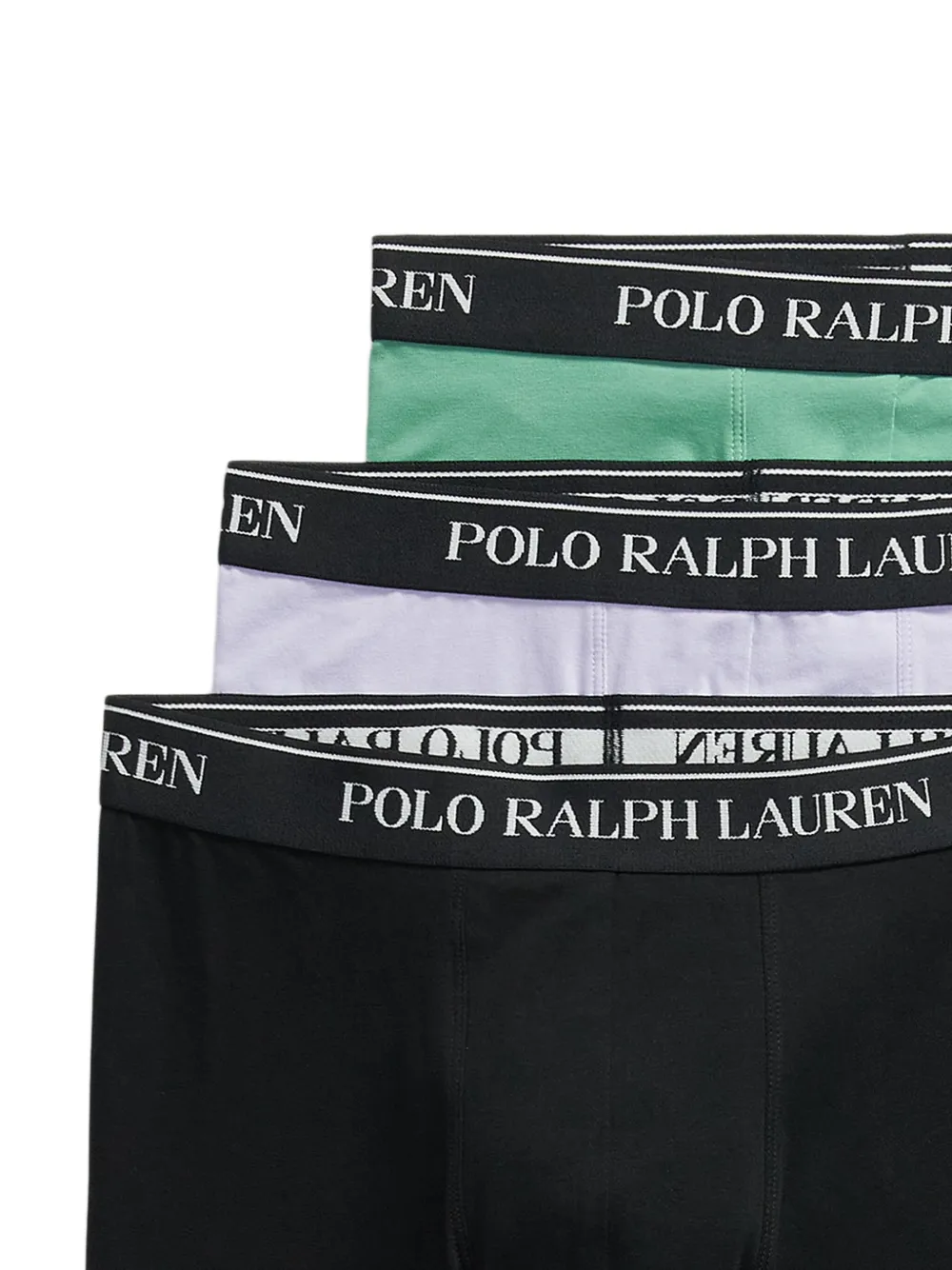 Polo Ralph Lauren Logo-waistband Boxers (pack Of Three) In Black