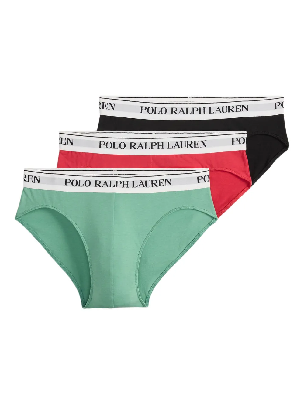Polo Ralph Lauren Drie slips met logoband Groen