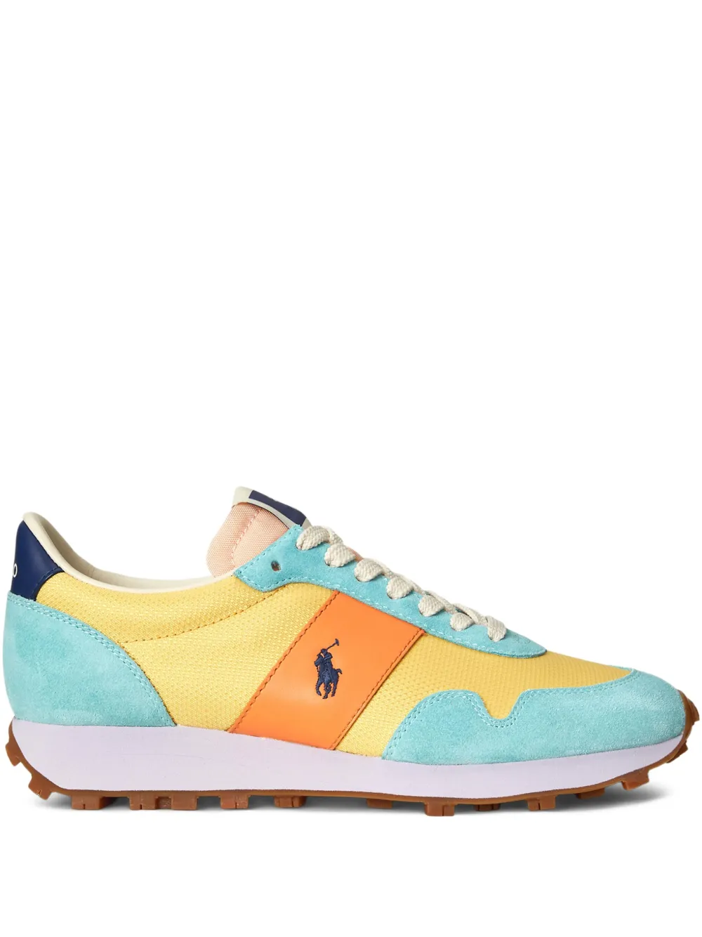 Polo Ralph Lauren Heritage Area suède leren sneakers Blauw