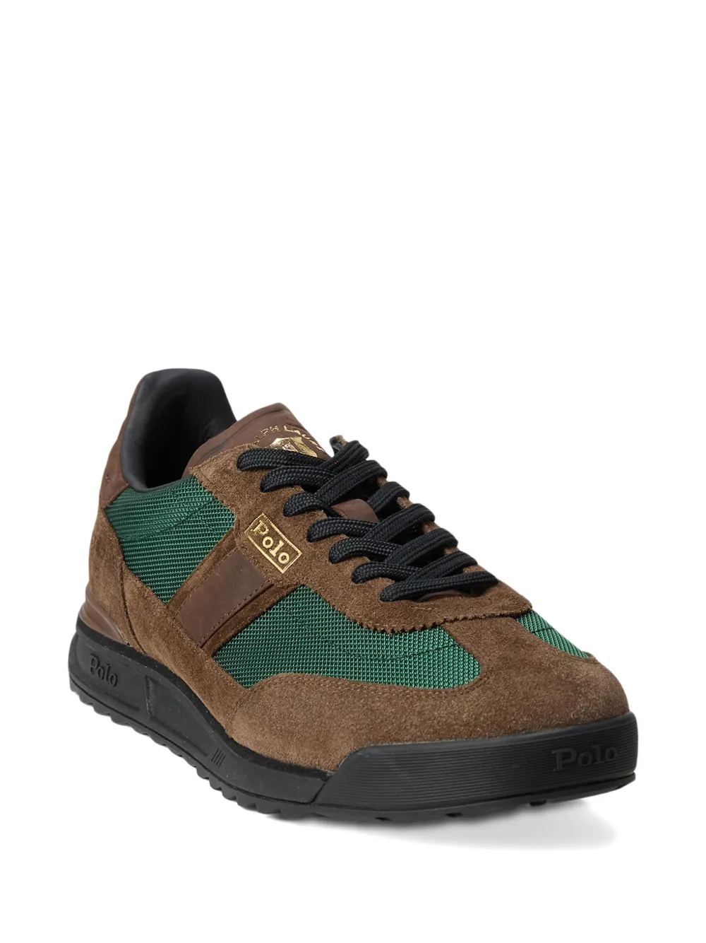Polo Ralph Lauren suede panelled sneakers Brown