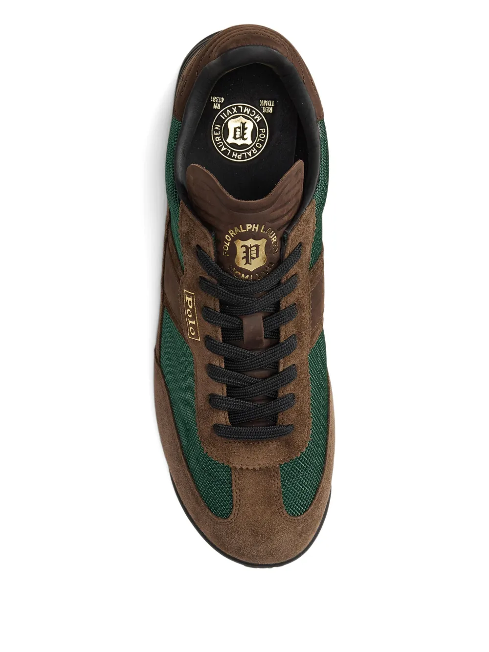 Polo Ralph Lauren suede panelled sneakers Brown