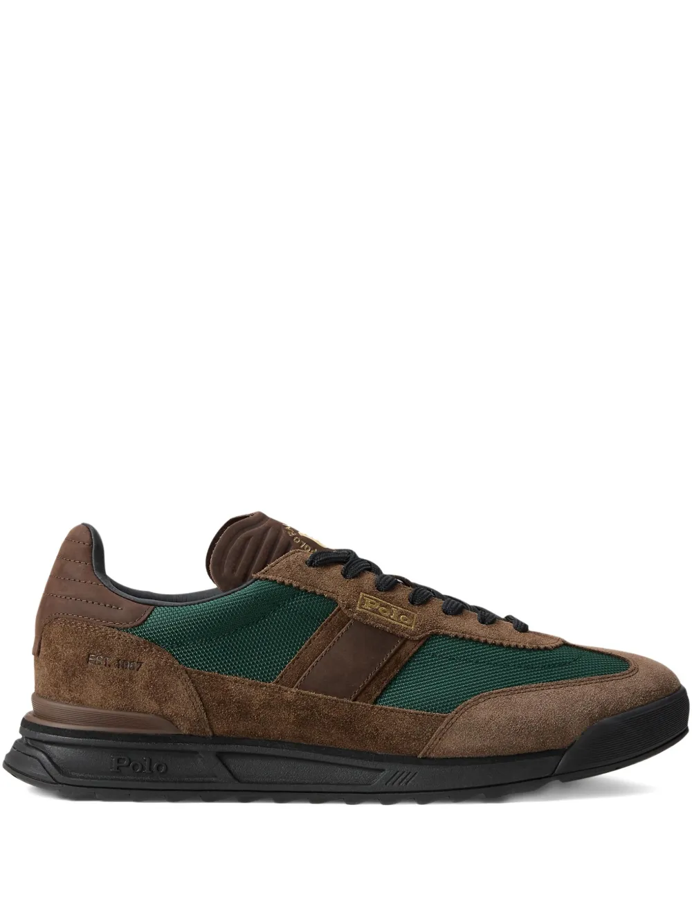 Polo Ralph Lauren suede panelled sneakers Brown