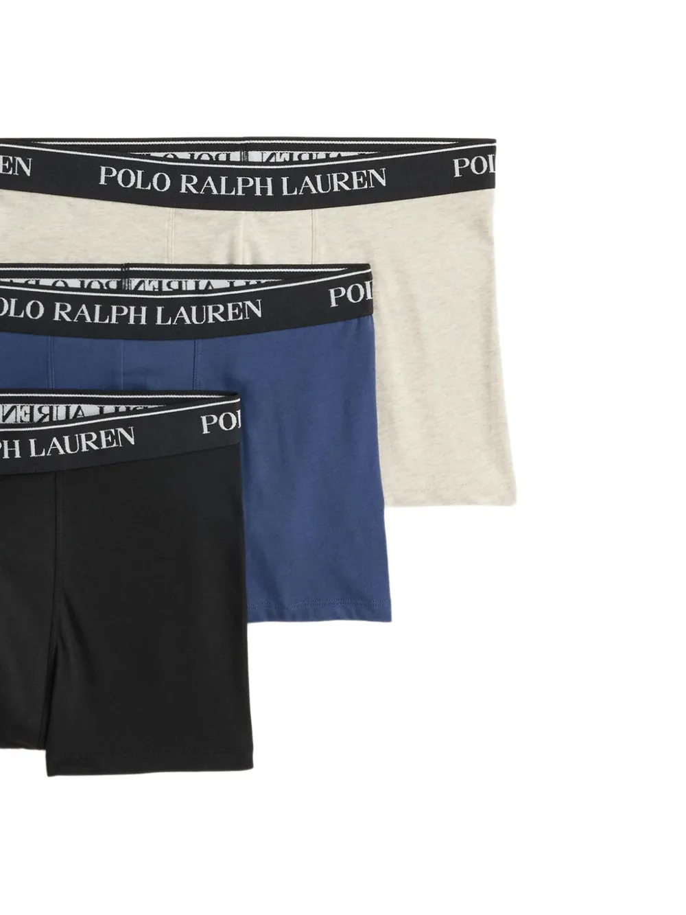 Polo Ralph Lauren Drie boxershorts met elastische tailleband Zwart