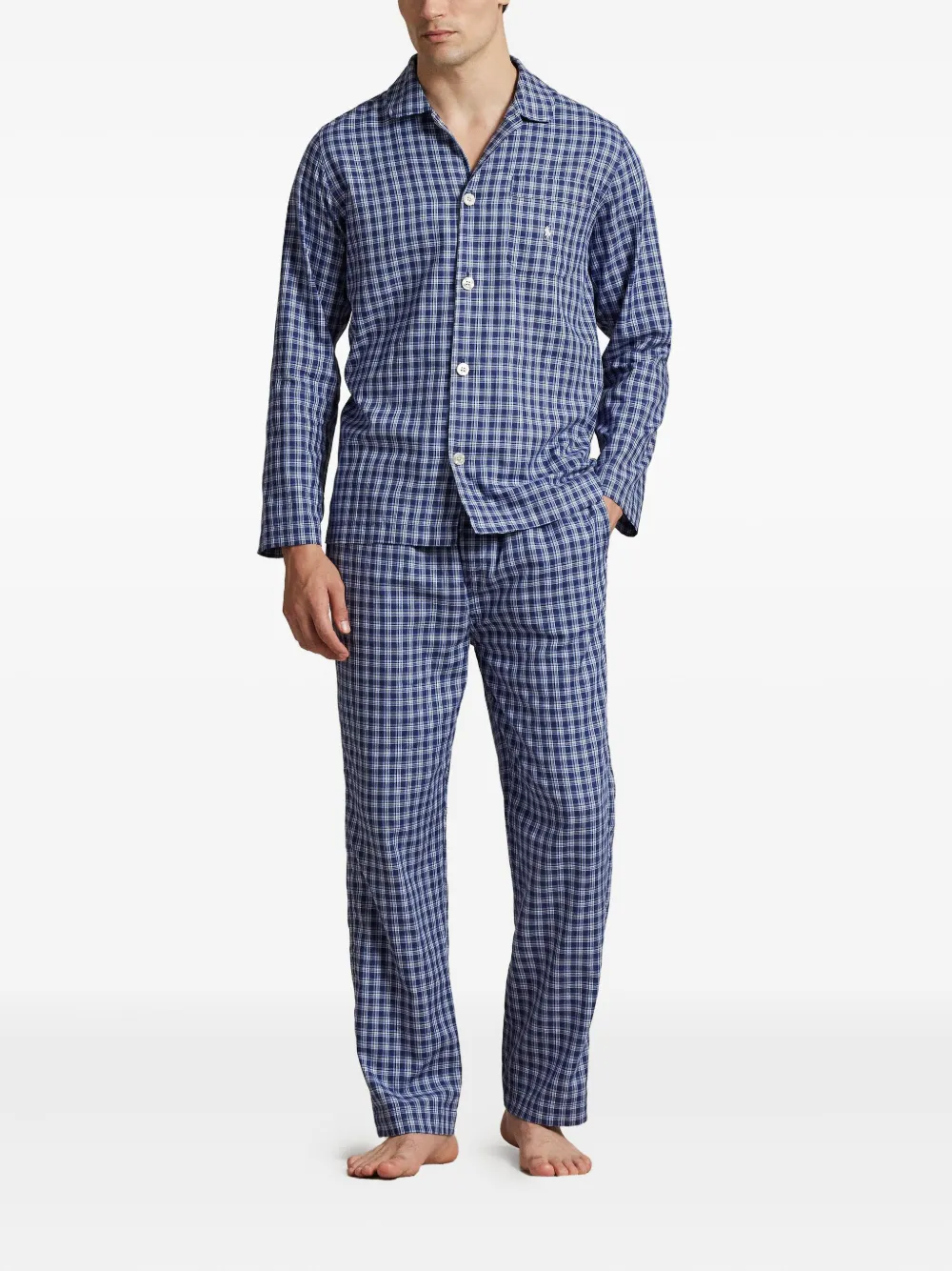 Polo Ralph Lauren Geruite katoenen pyjama Blauw