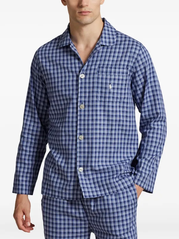 Polo Ralph Lauren チェック パジャマ | ブルー | FARFETCH JP