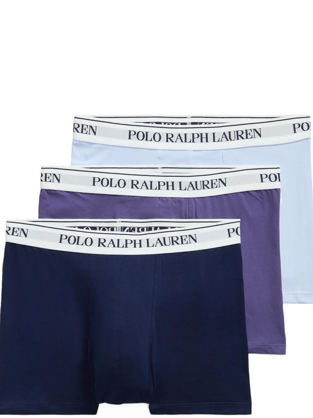 Polo Ralph Lauren logo-waistband cotton-blend boxers (pack of three) Blauw