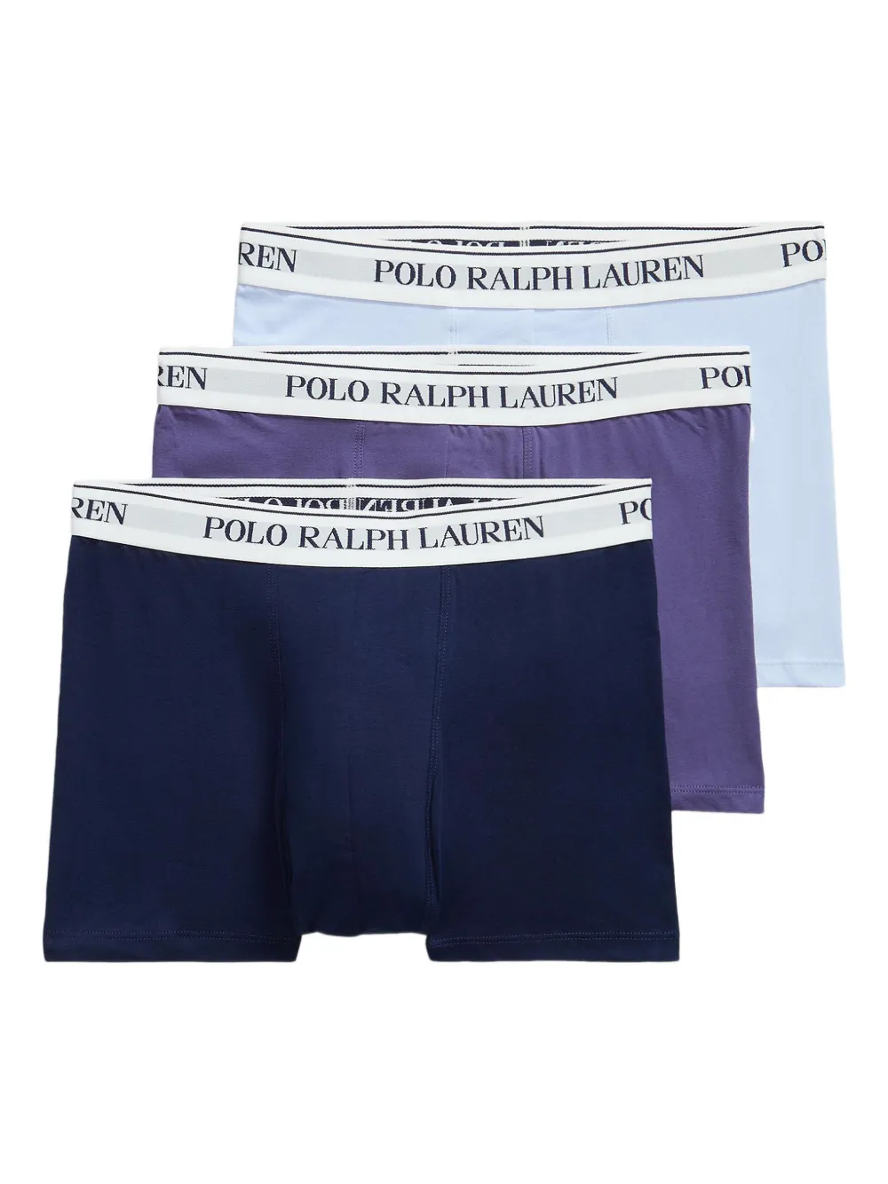 Polo Ralph Lauren logo-waistband cotton-blend boxers (pack of three) Blauw
