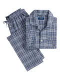 Polo Ralph Lauren long-sleeve flannel pyjama set - Blue