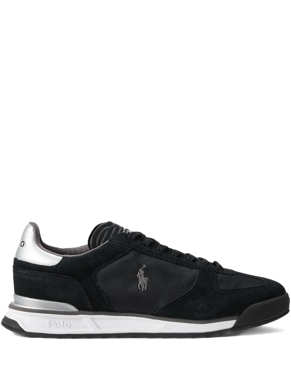 Polo Ralph Lauren Sneakers con inserti in pelle scamosciata - Nero