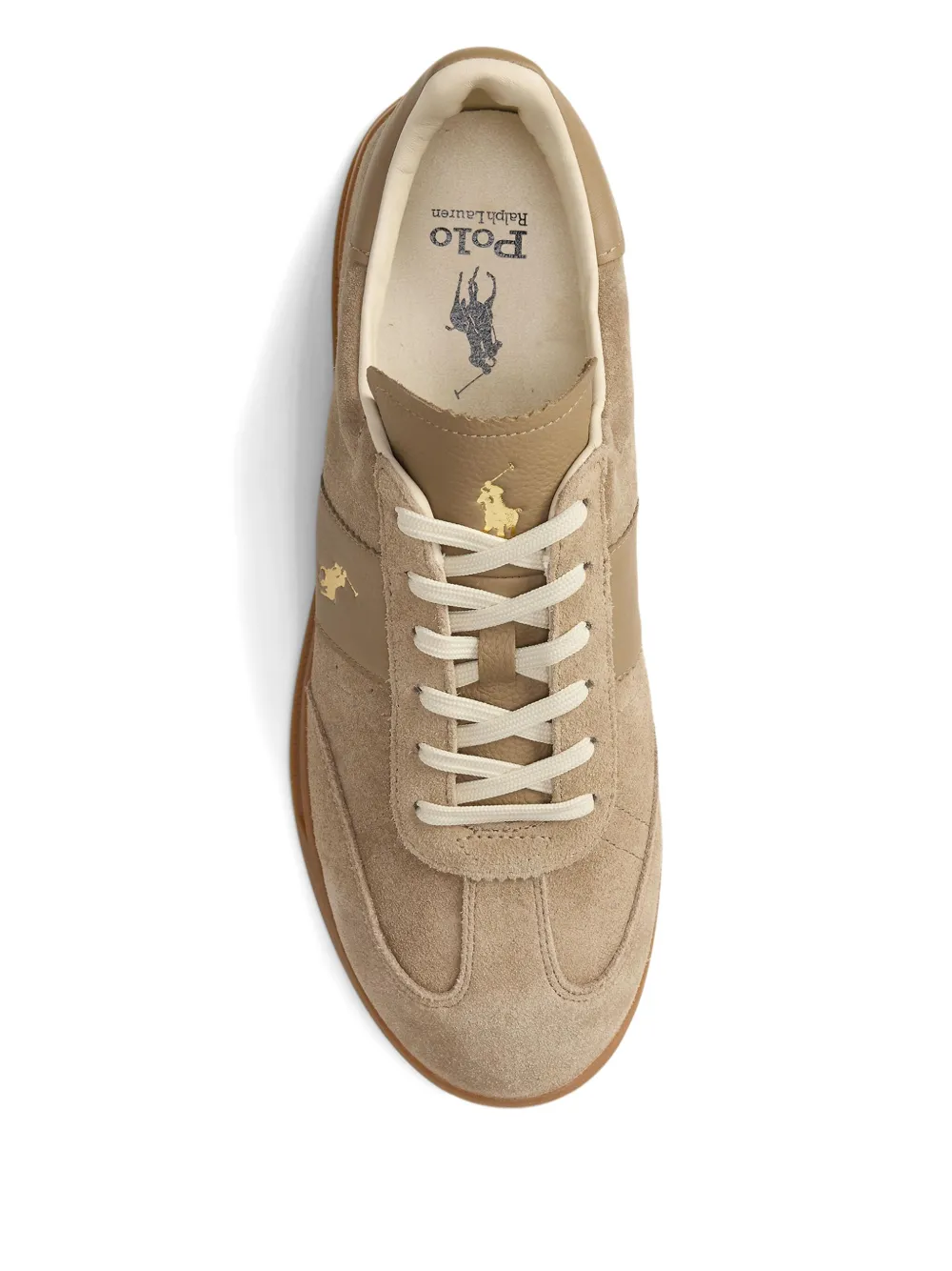 Polo Ralph Lauren Heritage Aera Suede Sneakers In Brown