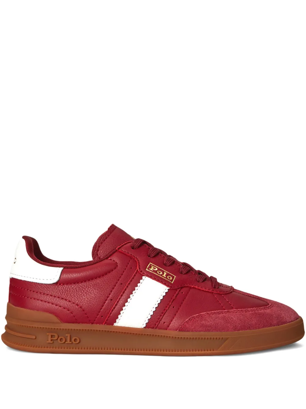Polo Ralph Lauren Heritage Area suède leren sneakers Blauw