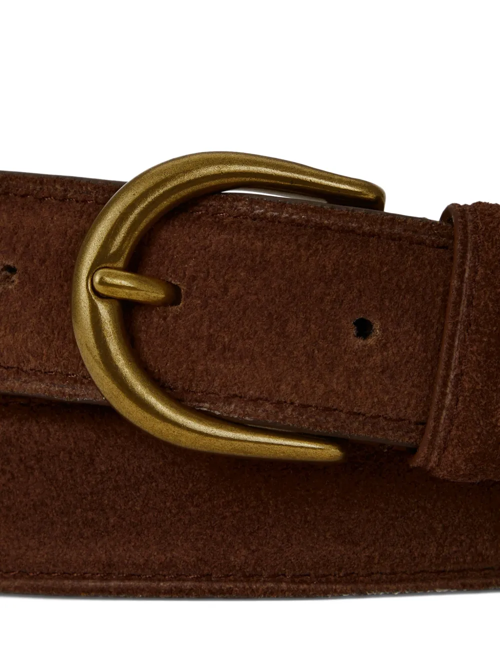 Polo Ralph Lauren Suède gespriem Bruin