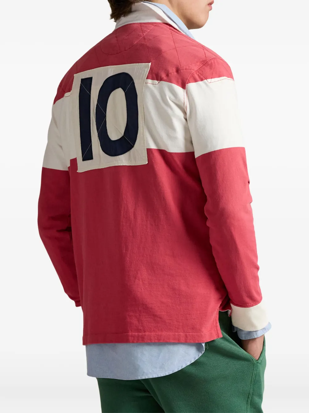 Polo Ralph Lauren Poloshirt met geborduurde roos Rood