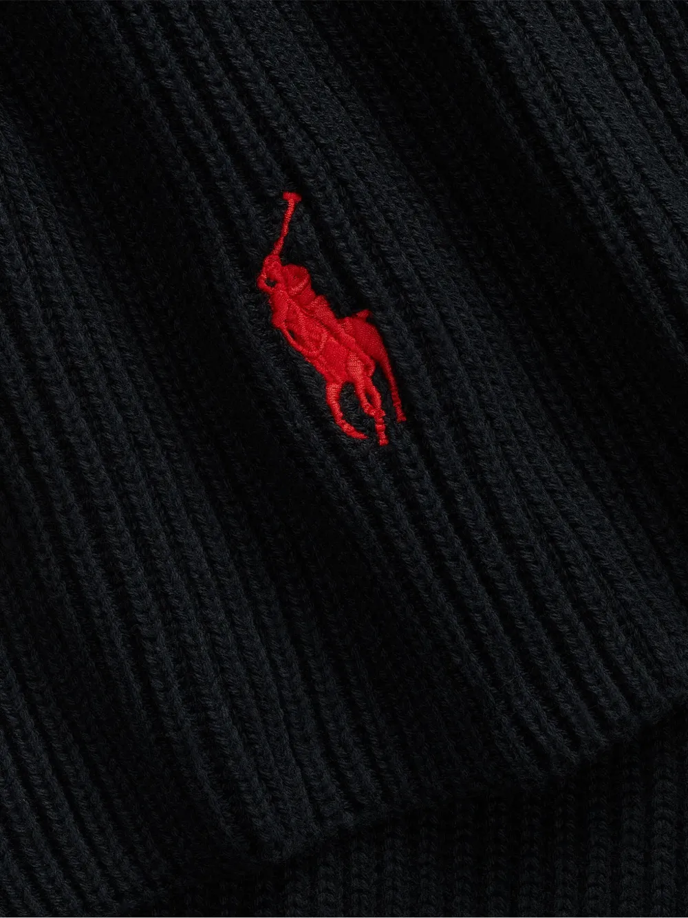 Polo Ralph Lauren ribbed cotton scarf | Image 2