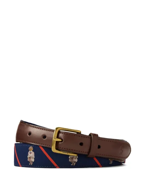 Polo Ralph Lauren Polo Bear ribbon-striped belt