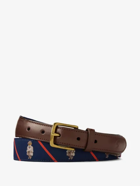 Polo Ralph Lauren Polo Bear ribbon-striped belt