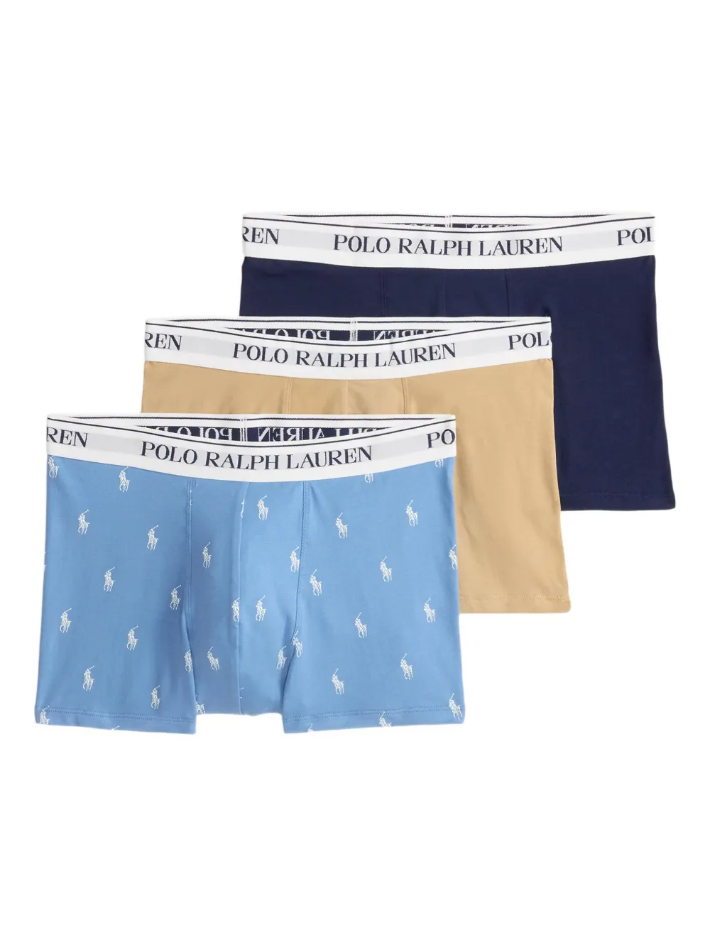 Polo Ralph Lauren Drie boxershorts met logo Blauw