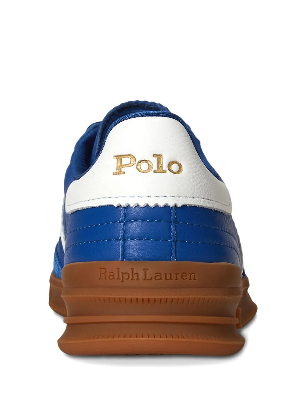 Polo Ralph Lauren Heritage Area suède leren sneakers Blauw