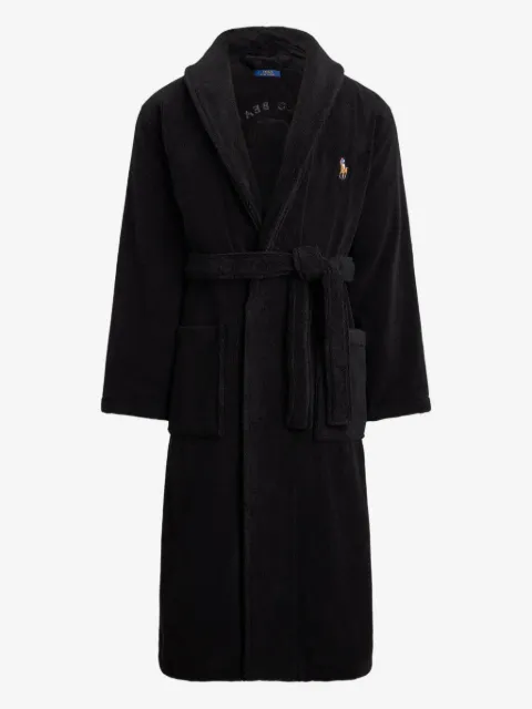 Polo Ralph Lauren embroidered-bear towelling robe