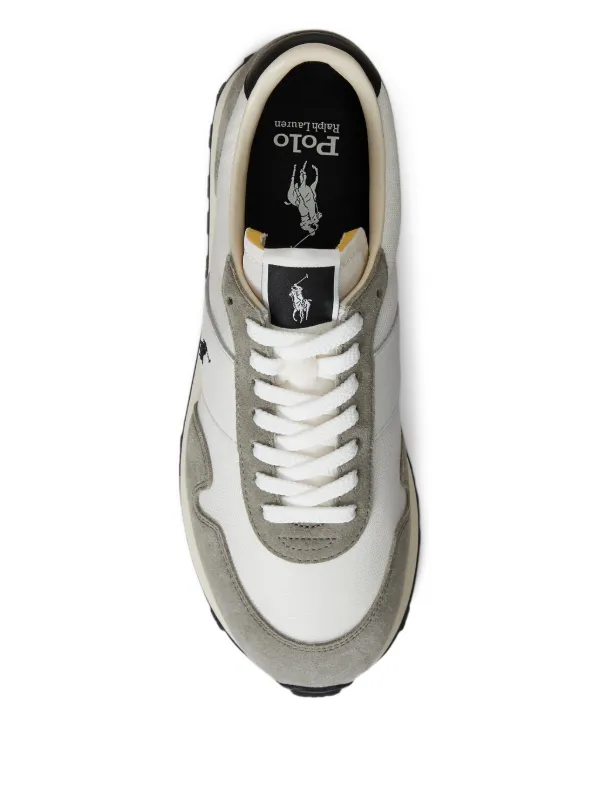 Polo Ralph Lauren PRL Trail 125 Suede Mesh Sneakers | Grey | FARFETCH