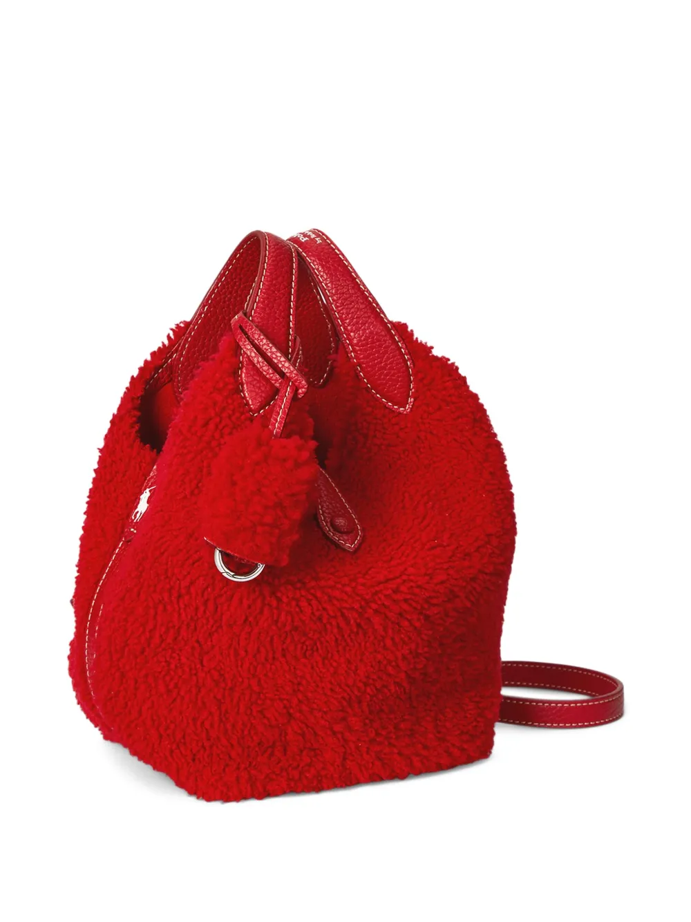 Polo Ralph Lauren shearling leather-trimmed tote bag | Image 2