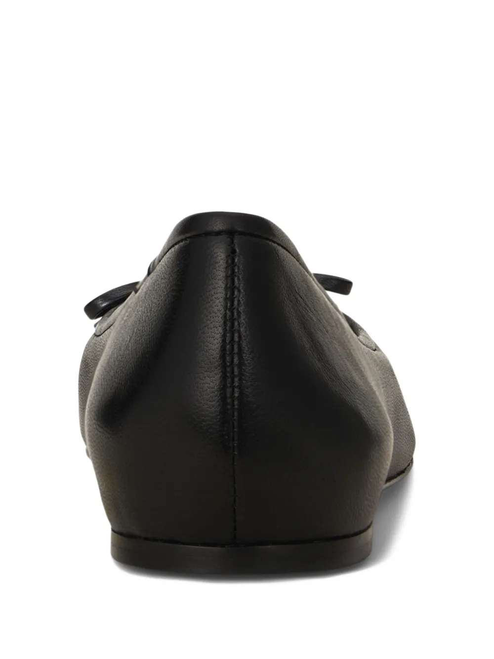 Polo Ralph Lauren bow-detail pointed-toe ballet flats Black
