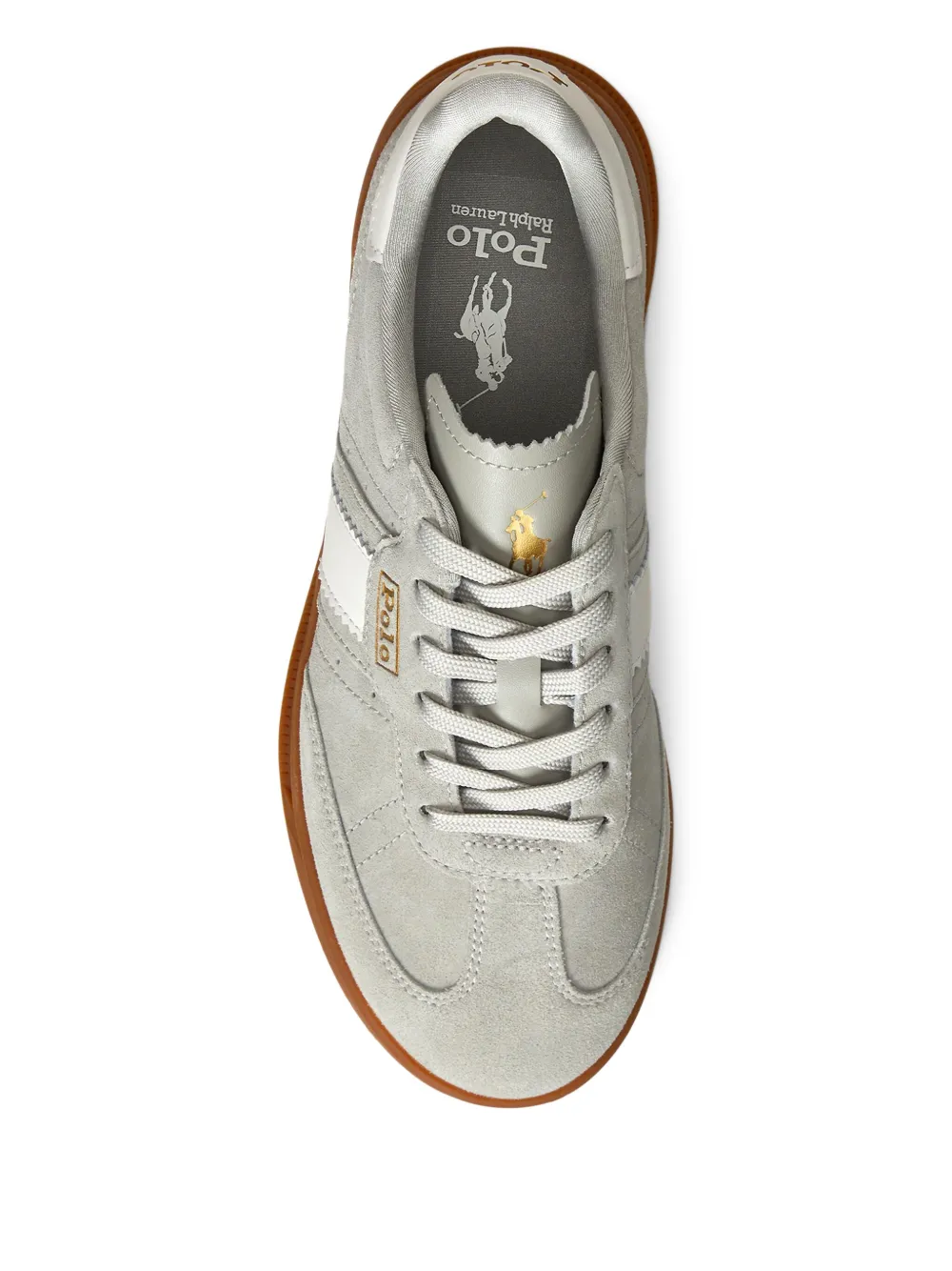 Polo Ralph Lauren Sneakers met leren vlakken Grijs