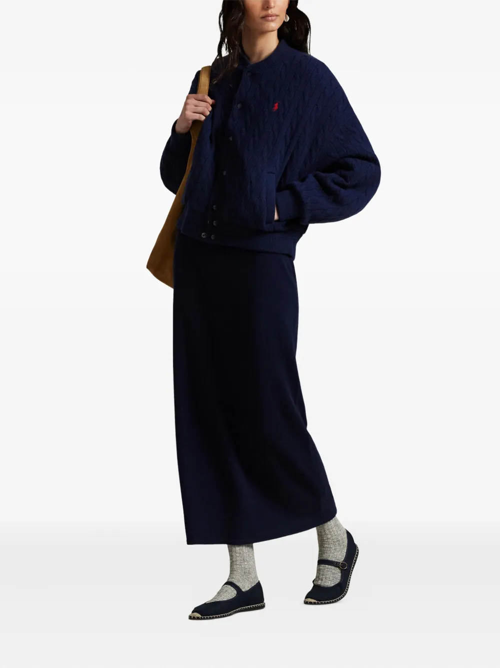 Polo Ralph Lauren cable-knit bomber jacket | Cardigans | Image 2