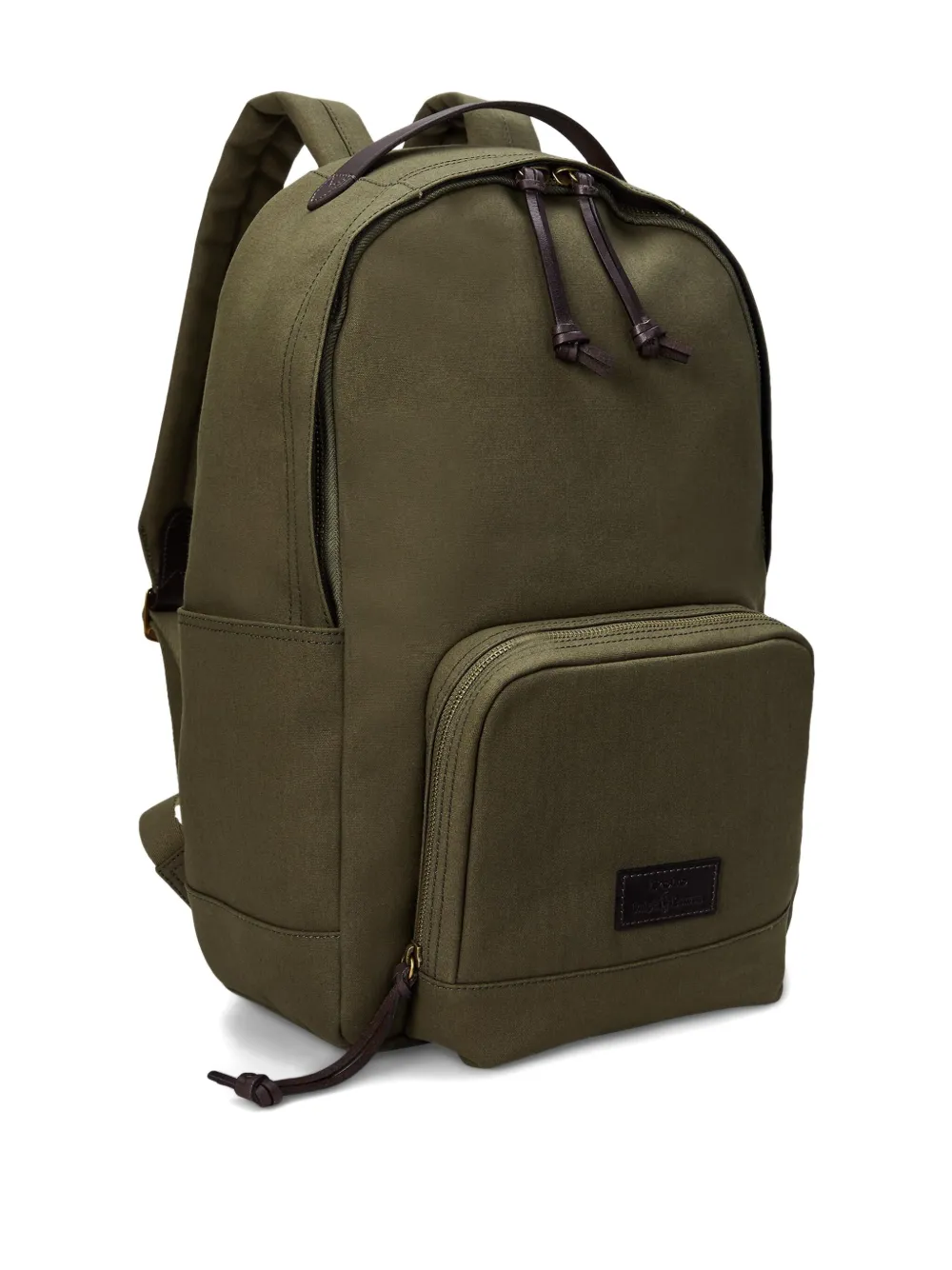 Polo Ralph Lauren Rugzak met leren afwerking Groen