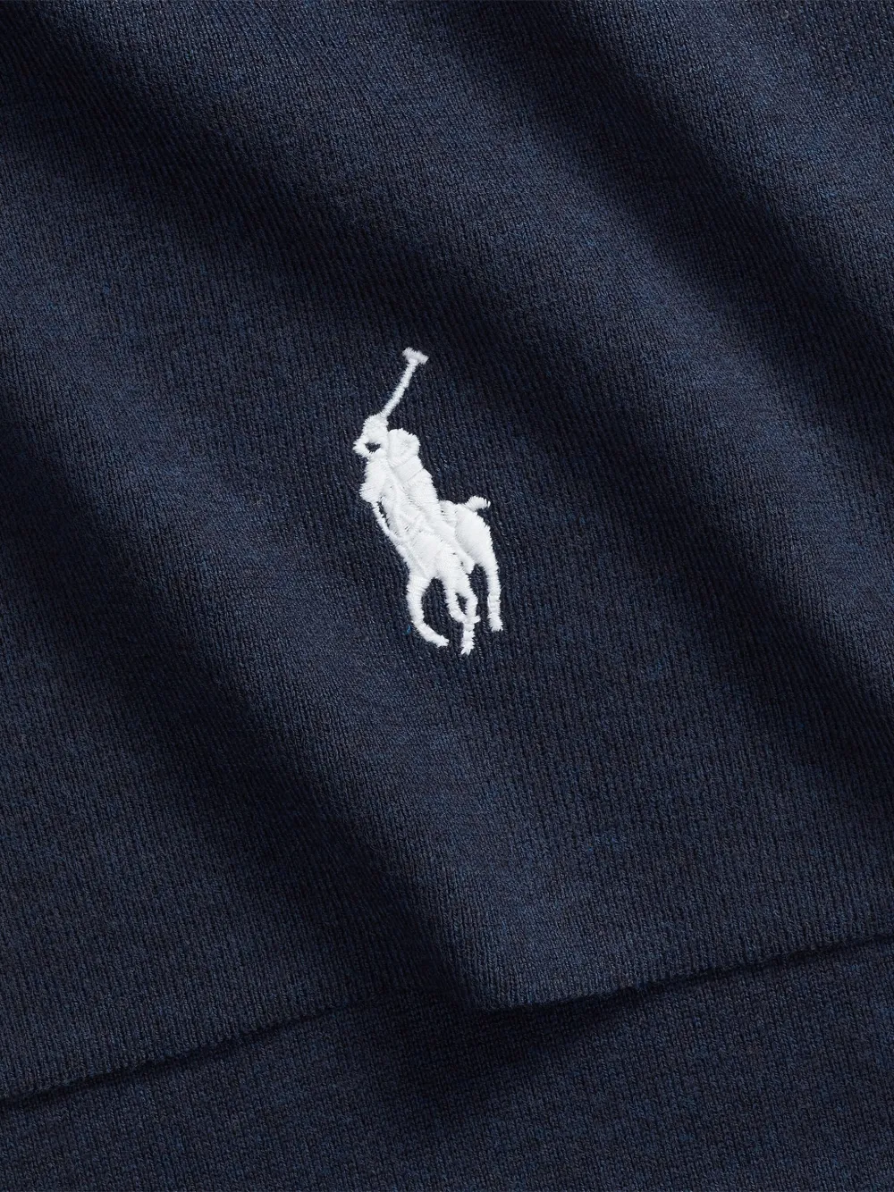 Polo Ralph Lauren embroidered cotton scarf Blauw
