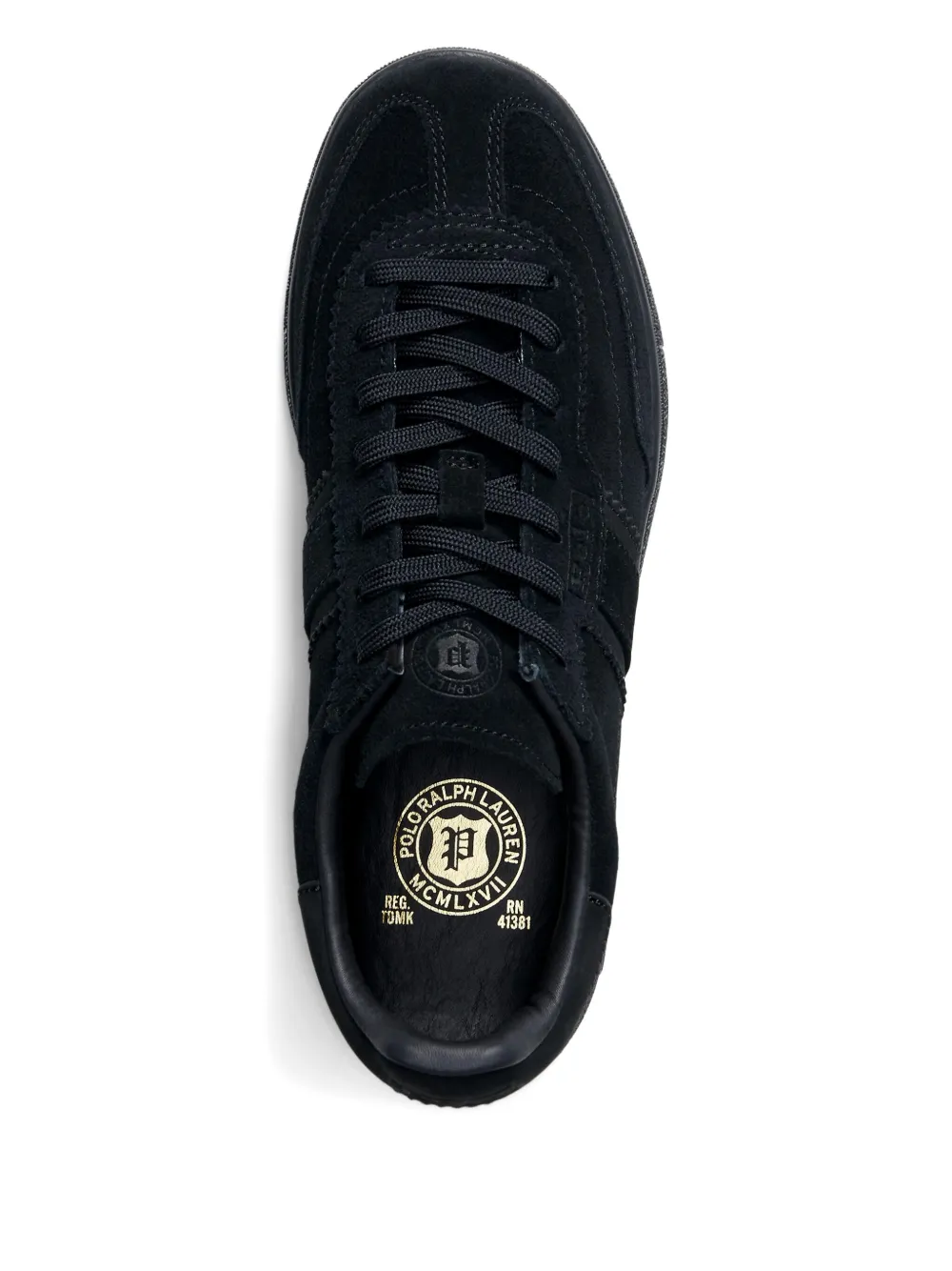 Polo Ralph Lauren logo-detail suede sneakers Black