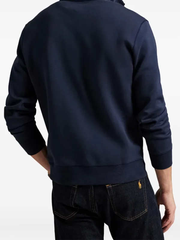 Polo Ralph Lauren Suéter Com Zíper Parcial | Azul | FARFETCH BR