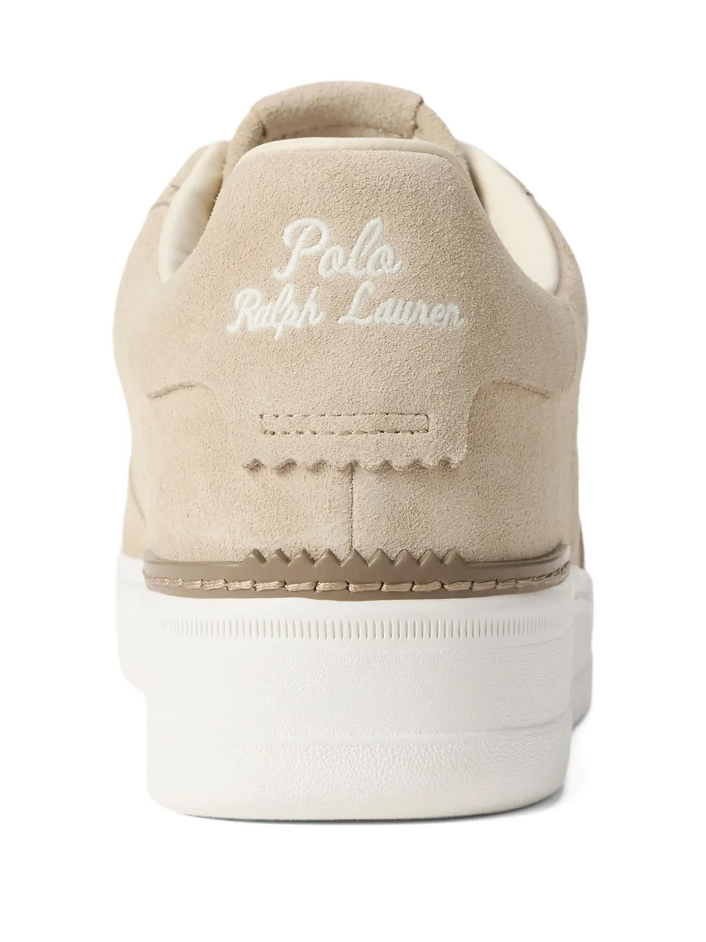 Polo Ralph Lauren suede low-top lace-up sneakers Neutrals