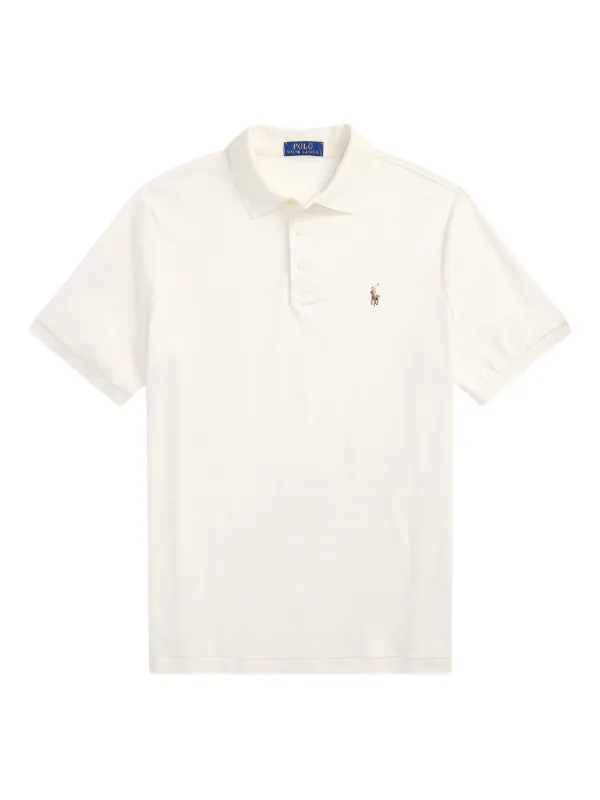 トップス Polo ralph lauren Polo Ralph Lauren Camisa Polo Mangas Curtas | Neutro | FARFETCH BR