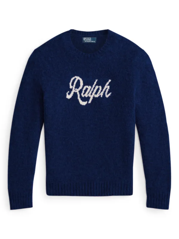 Polo Ralph Lauren ロゴインターシャ セーター | ブルー | FARFETCH JP