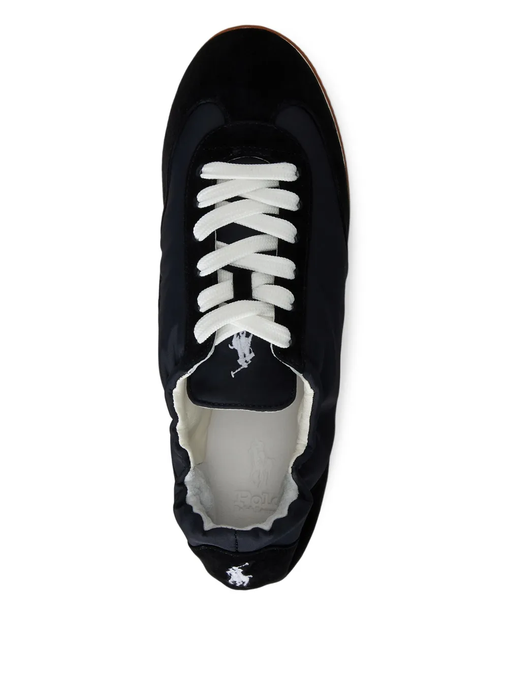 Polo Ralph Lauren suede ballerina sneakers Black