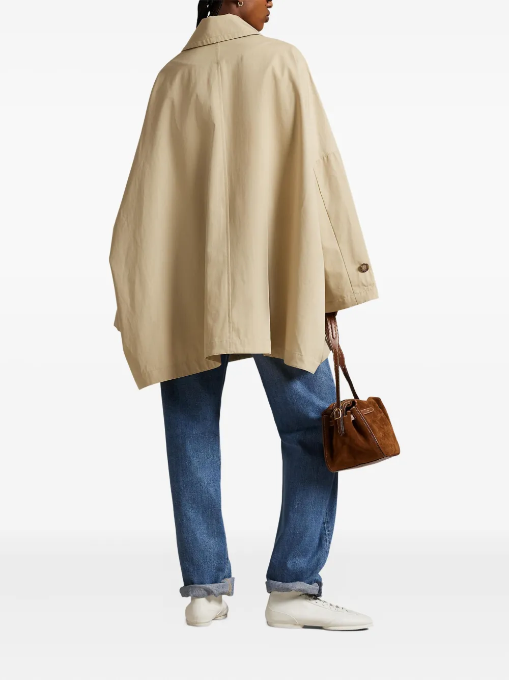 Polo Ralph Lauren Twill jas met knoopsluiting Beige