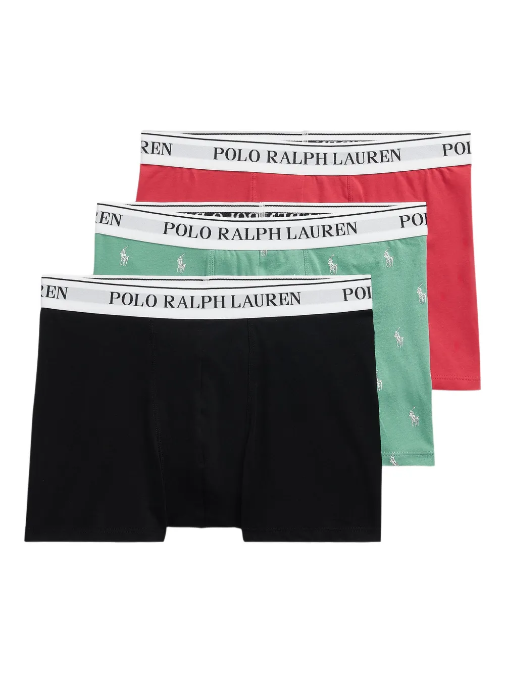 Polo Ralph Lauren Drie boxershorts met logoband Zwart