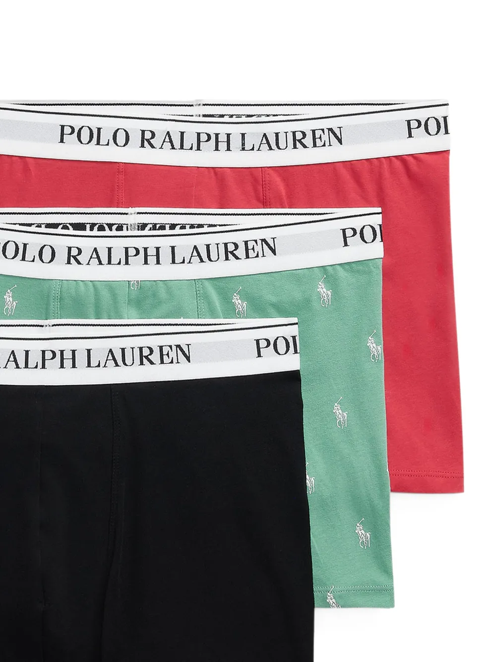 Polo Ralph Lauren Drie boxershorts met logoband Zwart