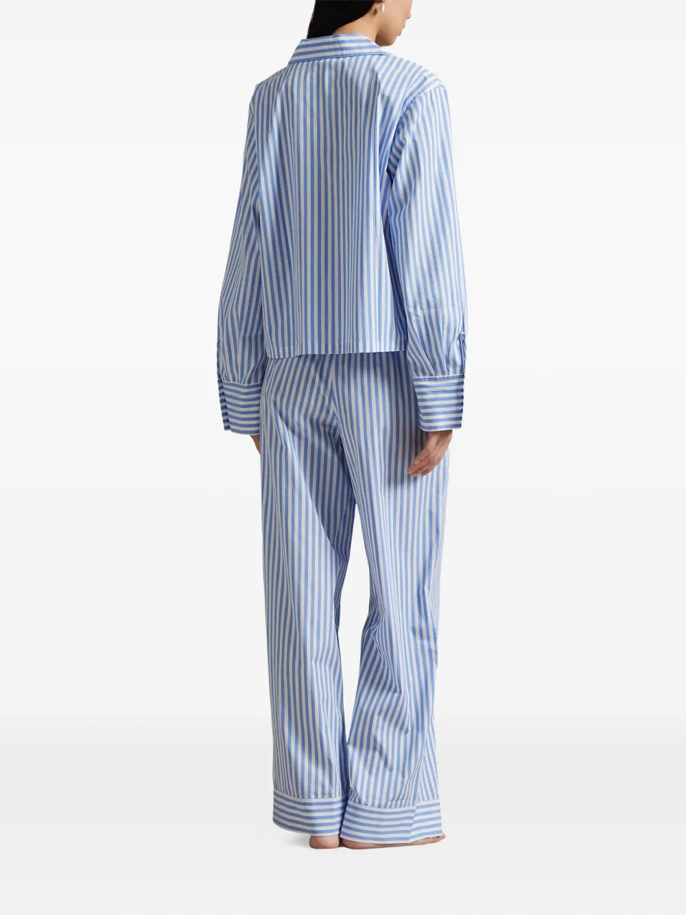 Polo Ralph Lauren Striped Pyjama Set In Blue