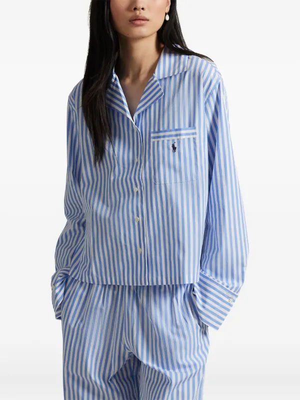 Polo Ralph Lauren Pyjama à Rayures | Bleu | FARFETCH FR
