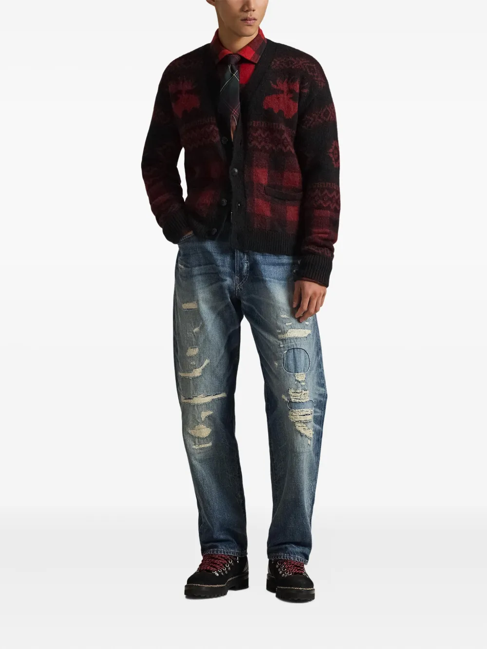 Polo Ralph Lauren moose check cardigan | Cardigans | Image 2