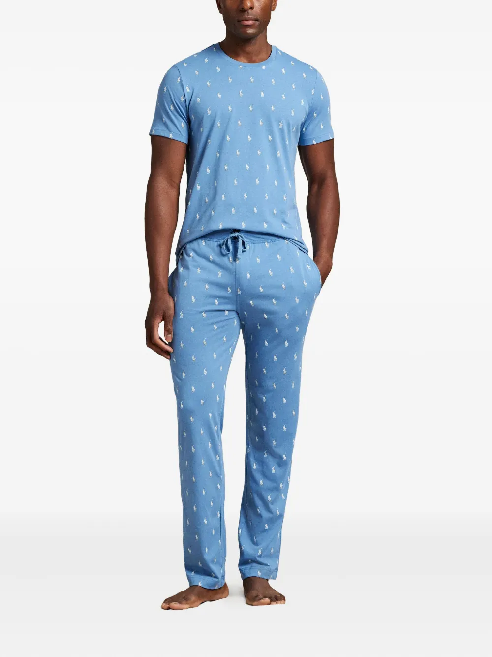Polo Ralph Lauren Polo Pony pyjamatop Blauw