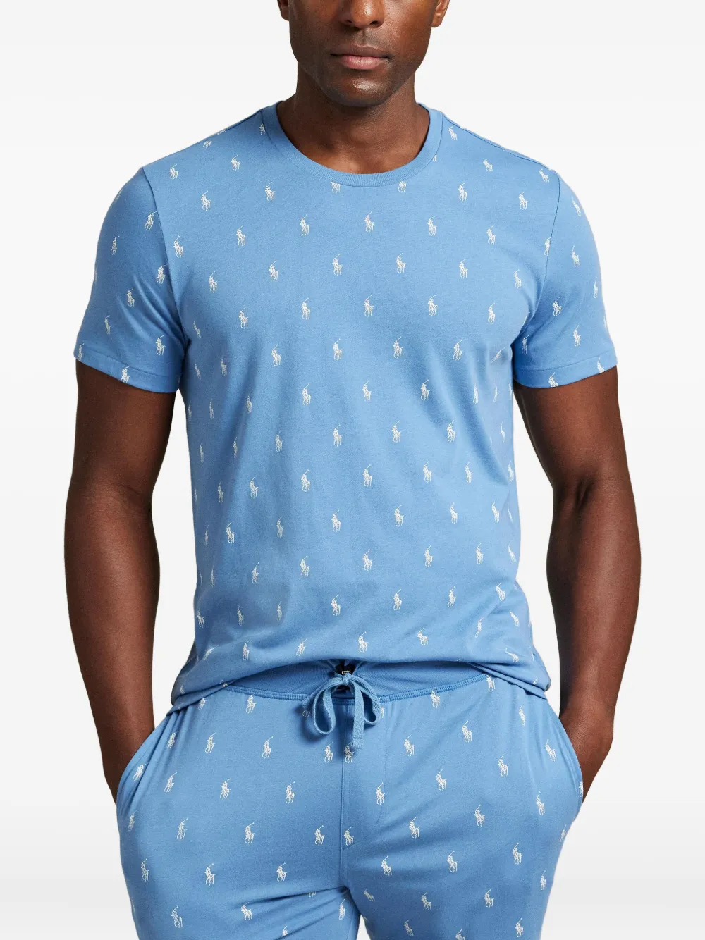 Polo Ralph Lauren Polo Pony pyjamatop Blauw