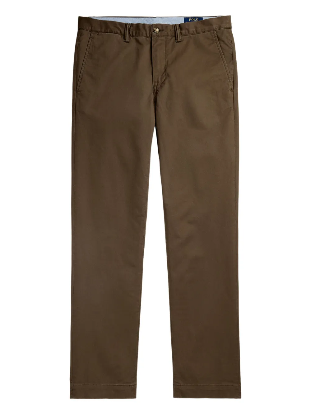 Polo Ralph Lauren Stretch twill broek met platte voorkant Bruin