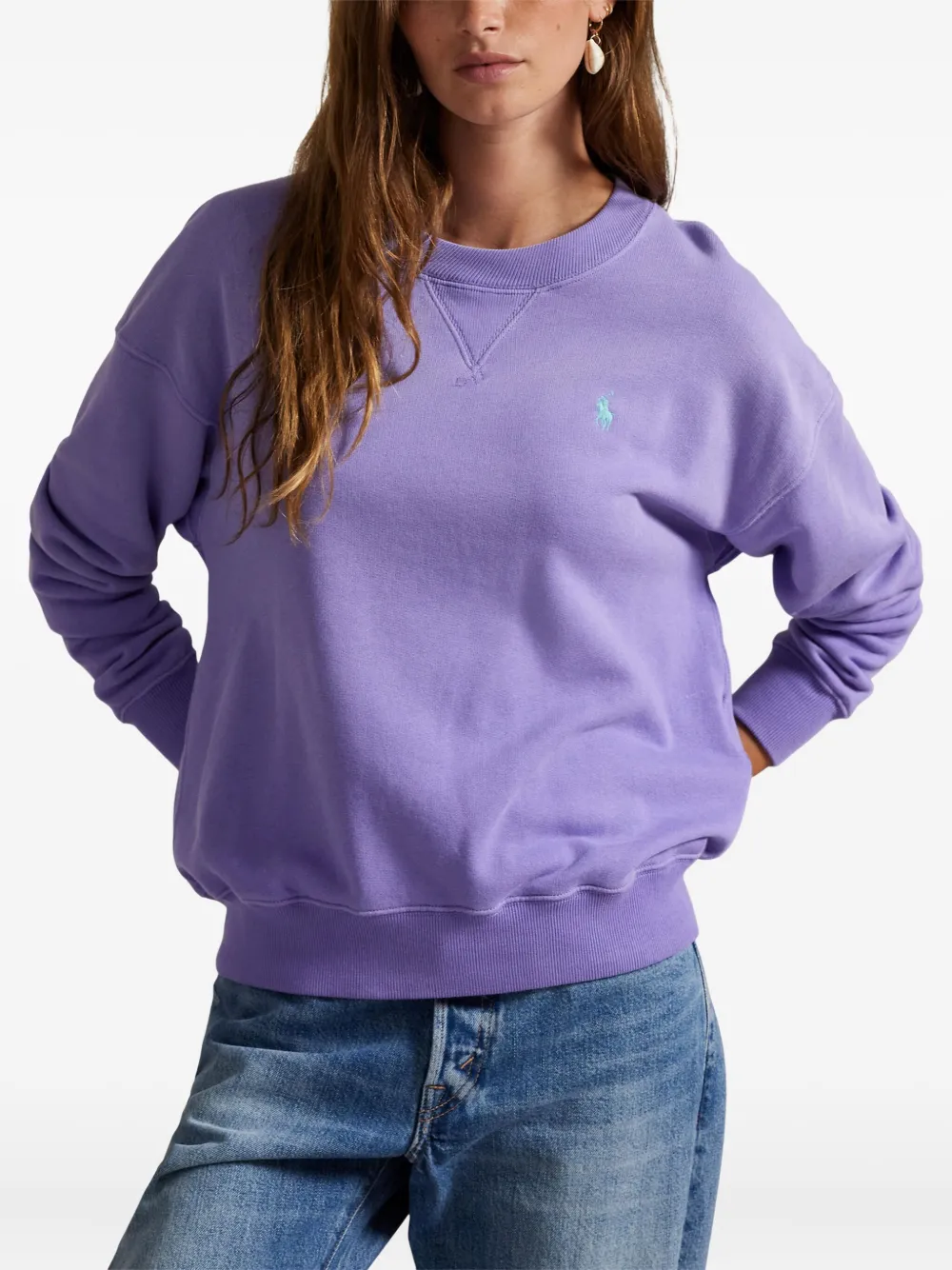 Polo Ralph Lauren Sweater met ronde hals Paars