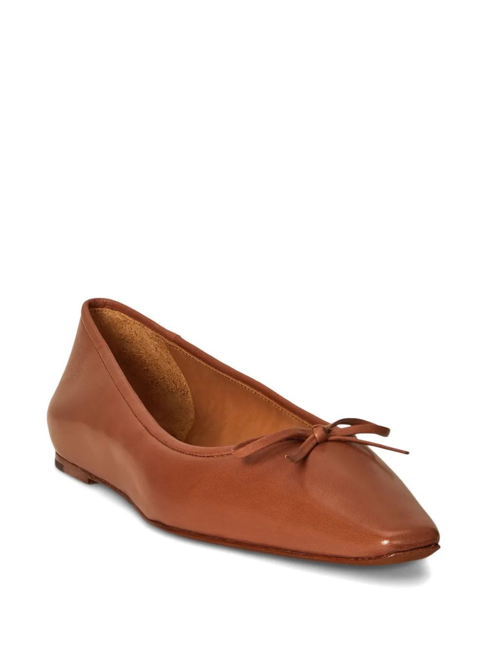 Polo Ralph Lauren bow-detail almond-toe ballet flats | Image 2